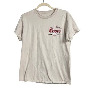 Coors Light Vtg T-Shirt Mens M Pheasant Hunting  Beer Colorado Tan Gorpcore